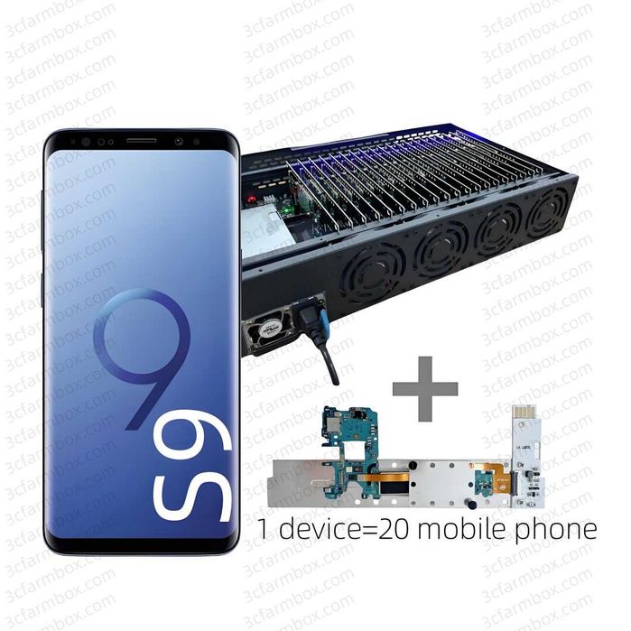 Phone Farm Box S9 4/64G USB/WIFI/SIM + LAN/OTG