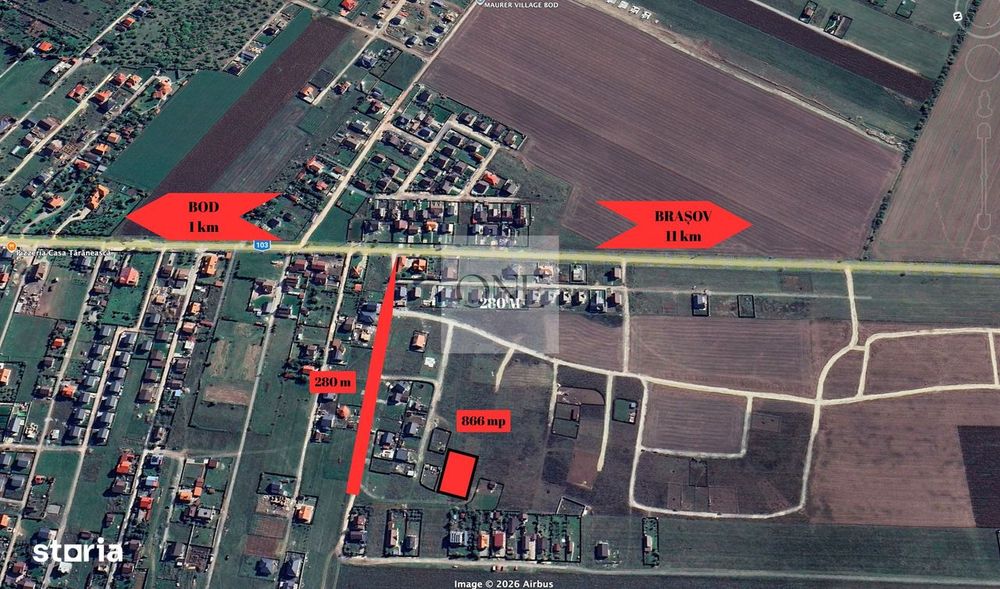 Teren Construcție Casă 866 mp