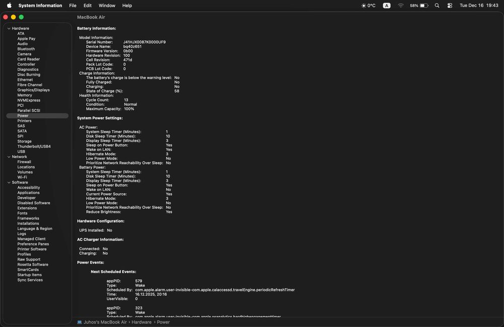 MacBook Air M4 13” – 16GB RAM / 256GB SSD – Ca nou, factură + garanție