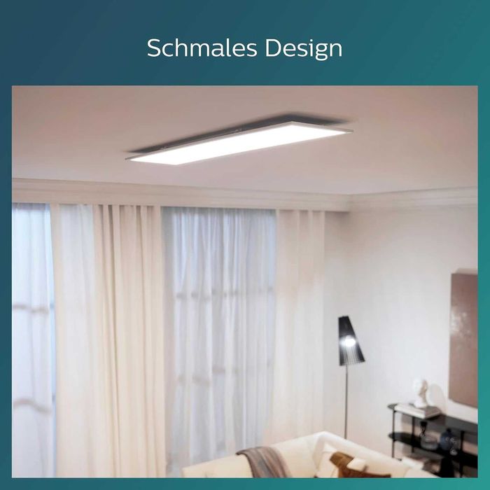 Philips Осветление за таван, Правоъгълен панел Ceiling 36 W,4000K,БЯЛО
