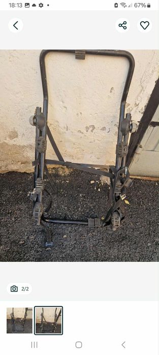 Vând suport auto de biciclete pentru portbagaj