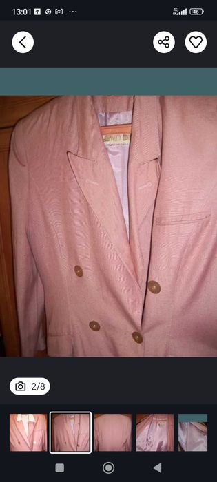 Sacou in cu cămașă măr L