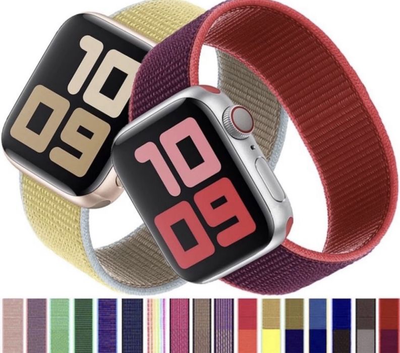 Curea Husa Folie Bracelet Nylon Sintetic Compatibila Ceas Apple Watch