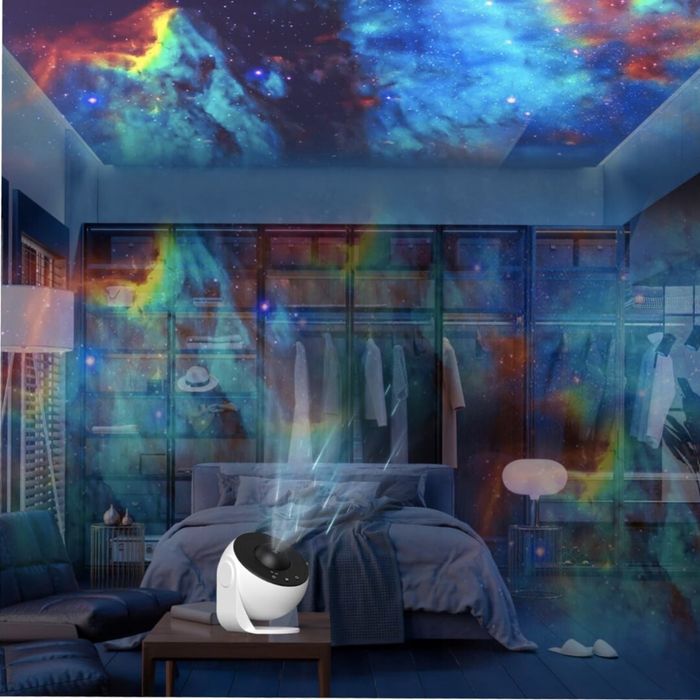 Звезден проектор, планетариум с 13 слайд диска и 360° въртене