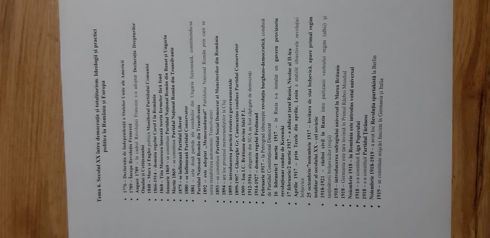 Repere Cronologice Istorie pentru Academia de Politie