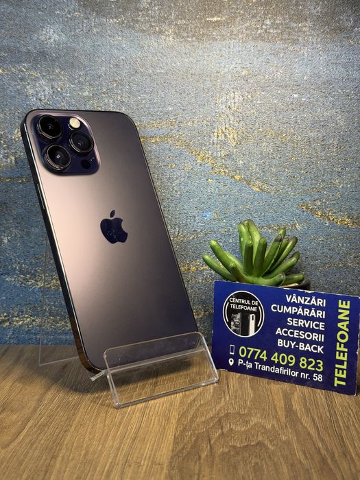 Iphone 14 pro max/128gb/2 Ani Garantie Centrul de Telefoane/rate