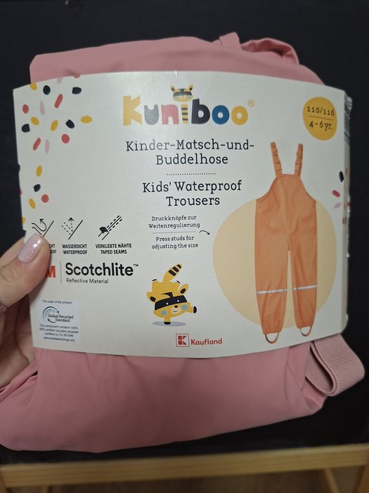 Pantaloni impermeabili Kunibo 4-6 ani (110-116) – noi cu eticheta