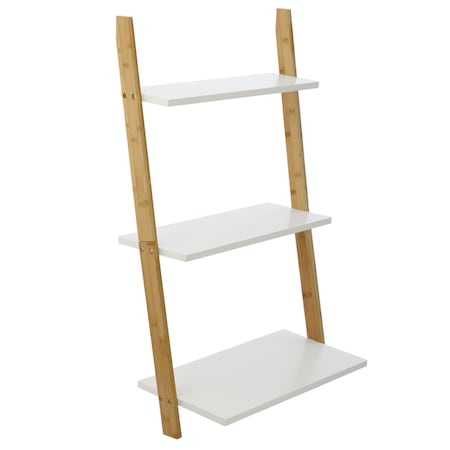 Стълбовидна бамбукова етажерка