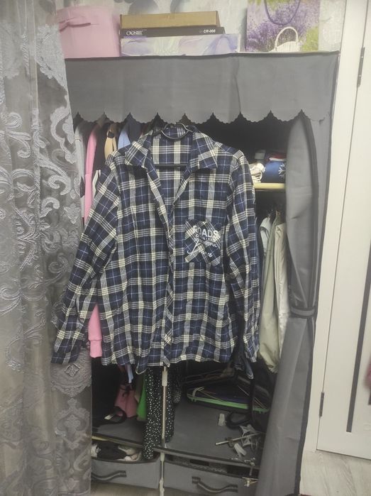 Женская рубашка в клетку