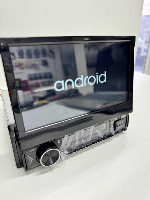 Магнитола с выезжающим экраном Android 3/32  1din