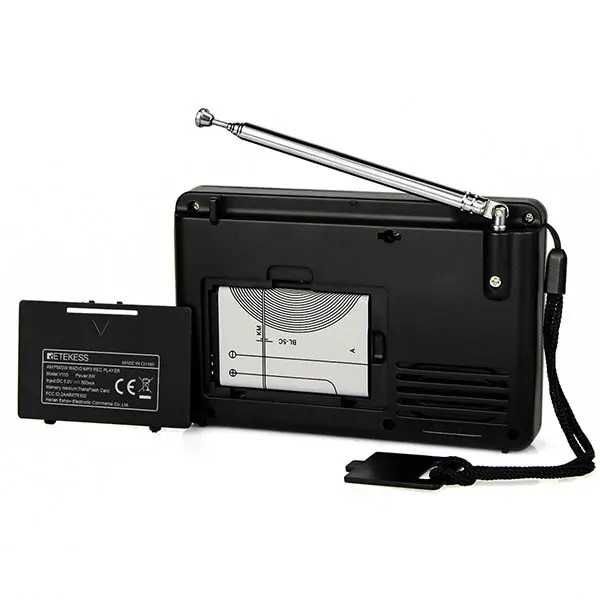 Портативно радио Retekess V115 AM/FM транзистор, MP3 и TF карта