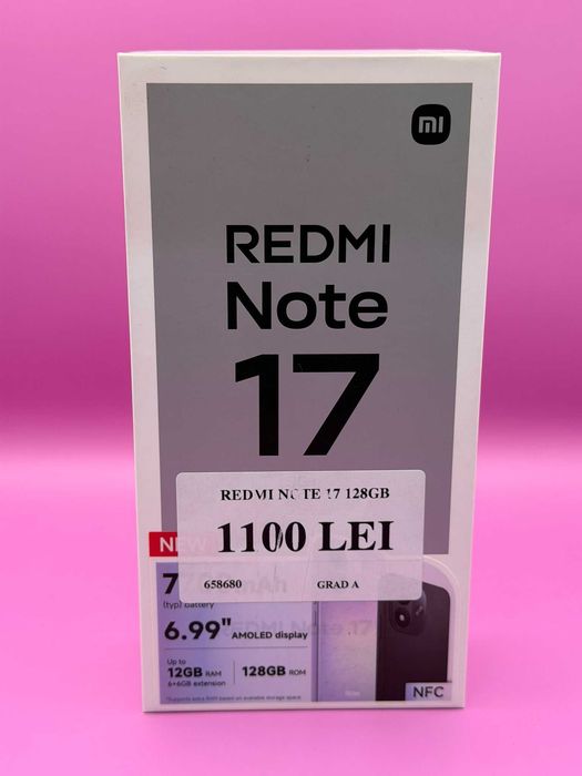 Redmi note 17 128gb •Matei Amanet Crangasi22• 6586