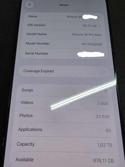 iPhone 16 pro max 1Tb