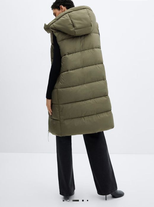 Елек марка Mango - плътен, дължина до коляното, и водоустойчив