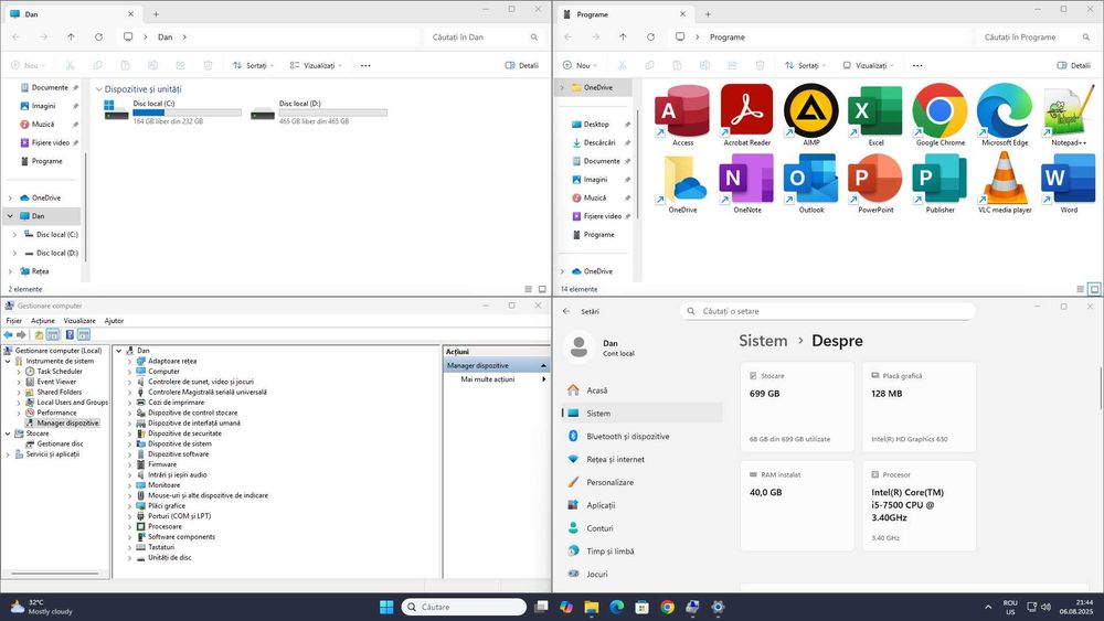 Instalare Windows in Bucuresti si Ilfov - Windows 11 / 10, Reinstalare Windows, Instalare Office (Word, Excel, PowerPoint etc), instalare drivere