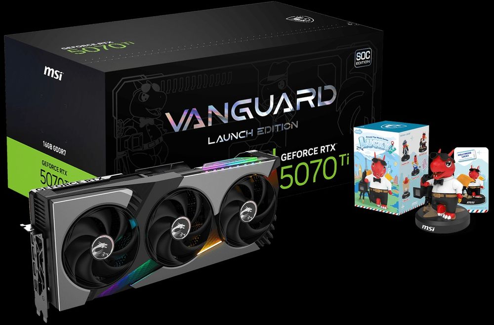 Видеокарта Msi Rtx 5070 Ti Vanguard SOC Launch Edition