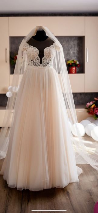 Rochie de mireasa Maya Fashion A-line Marimea 36