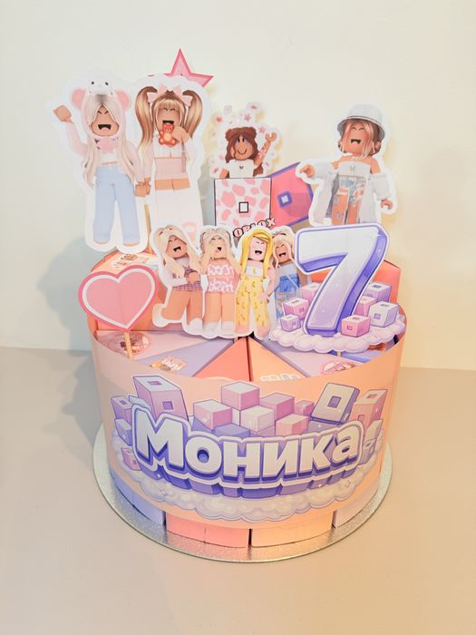 Роблокс Roblox хартиена торта за рожден ден и парти