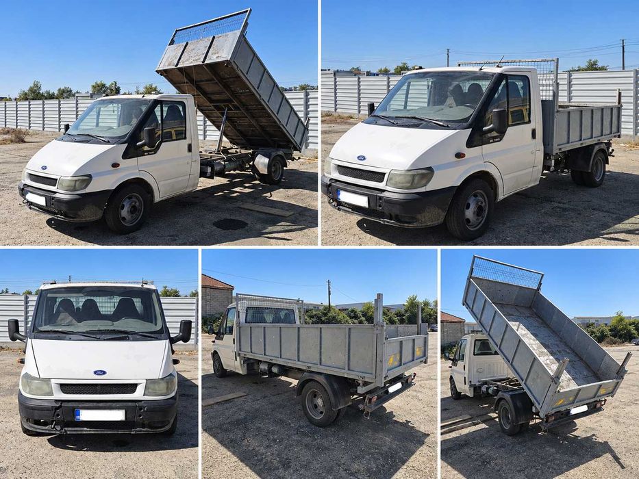 De vanzare Autoutilitară basculabilă 3 părți – 3,5 t – Ford Transit, 2001, inmatriculata