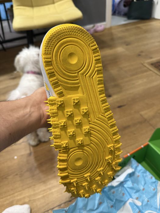 Nike x Off-White Air Force 1 Mid – Yellow/White – Mărimea 44.5