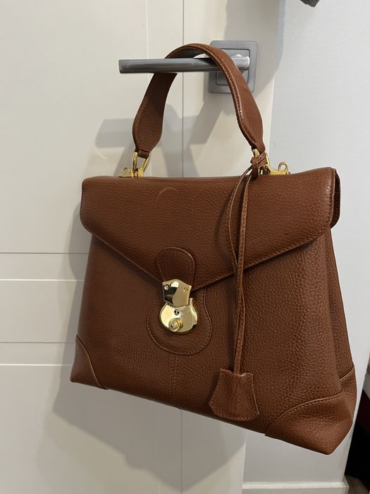 Сумка портфель коричнего цвета