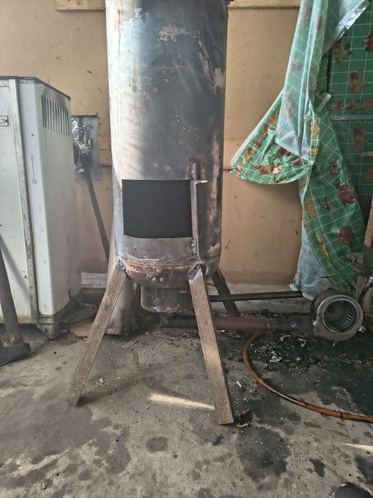 Soba pe ulei uzat cu serpentina inox