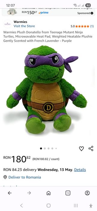 Jucarie Termica Donatelo Teatoasele Ninja