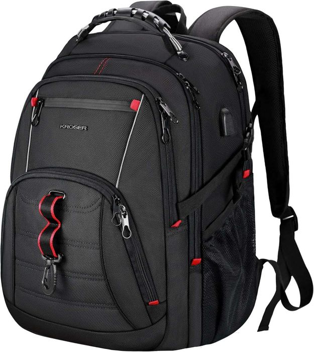 KROSER XL Раница за лаптоп 17.3” | USB + RFID | Водоотблъскваща | Бизнес/Пътуване