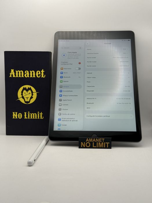 iPad Gen9 2021 64GB Gray Stylus Alb si Husa de protectie Cadou , AMANET NO LIMIT.