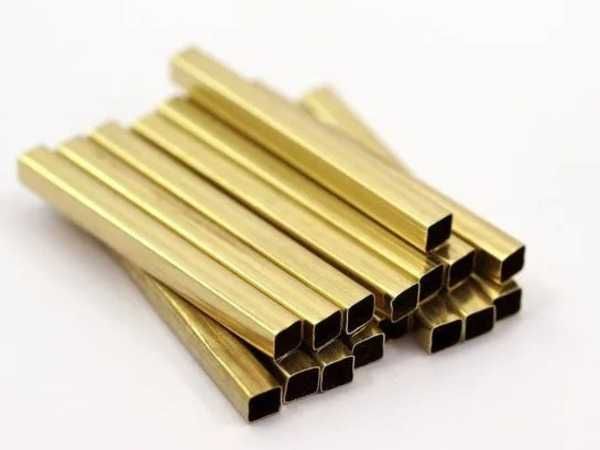 Латунная профильная труба h= 25 мм, Марка сплава: Л63, Вид: квадратная