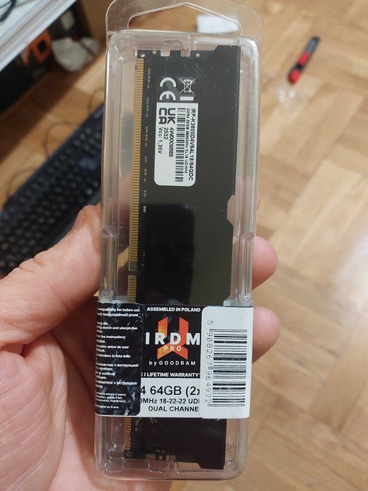64GB 3600Mhz CL18 - Goodram IRDM Pro (НОВИ)