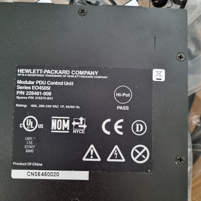 Распределитель питания HP PDU High Voltage 200-240VAC 40A
