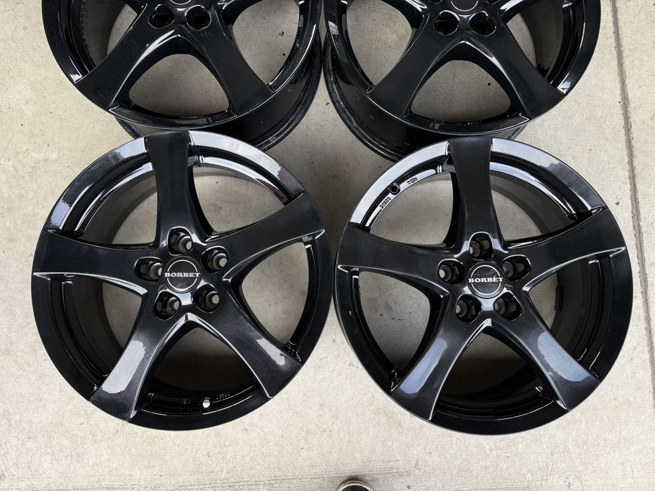 4бр. КАТО НОВИ 17” Джанти 5х108 “BORBET F” за -PEUGEOT/CITROEN/RENAULT/FORD/VOLVO- 7Jx17H2, ET40