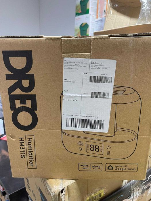 Umidificator 4L Dreo HM420S, ultrasonic, control prin aplicatie, aromaterapie, alb