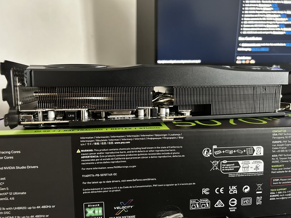 NVIDIA Geforce  Rtx PNY 5070 Ti Argb OC - 16GB