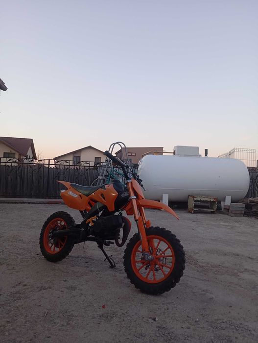 Dirt bike 50cc portocaliu