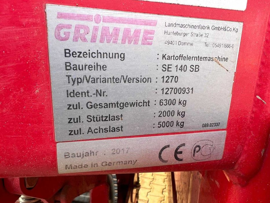 Картофовадачка Grimme SE 140 – бункер 4 Т (Отлично състояние) + Видео