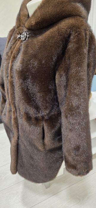 Разкошно палто с косъм