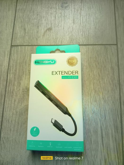 USB Type-C Hub екстендър 4 USB порта