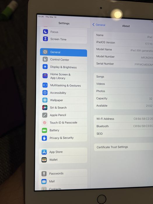 iPad 6 (2018) – Gold – 32 GB + Husă