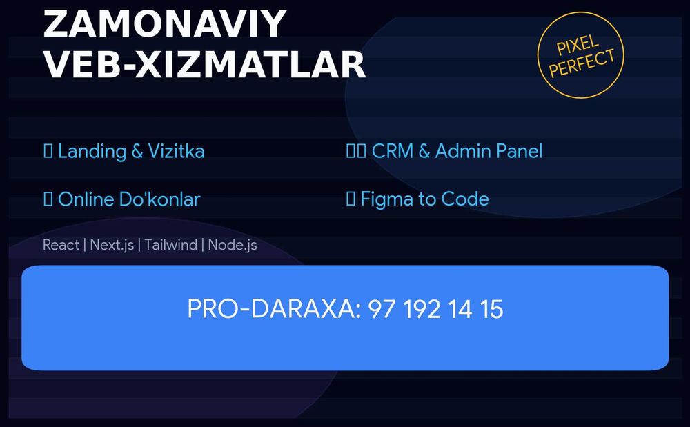 Sayt yaratish va murakkab tizimlar. Web-sayt xizmati
