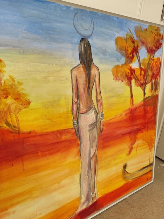Разкошна, огромна картина с подпис от автора