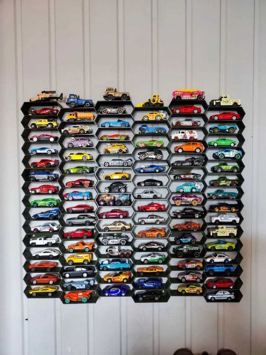 Raft Hexagonal Hot Wheels – Set limitat | 10 poziții / raft