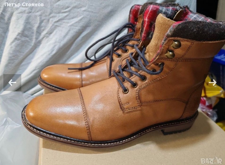 мъжки боти от естествена кожа Paul Vesterbro №44