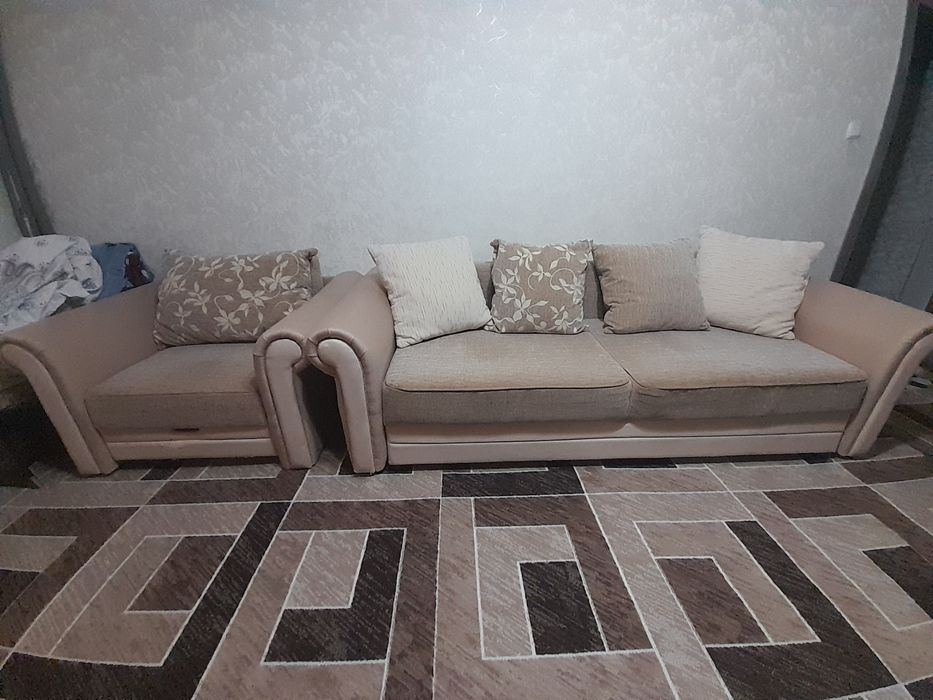продам срочно диван и кресло раскладные