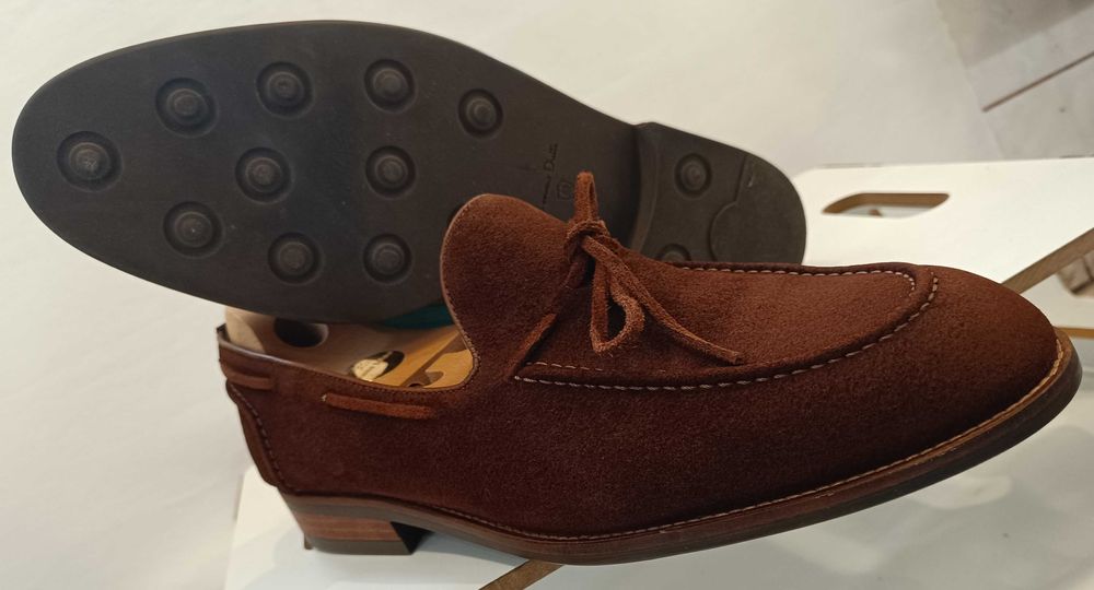 Pantofi loafer tassel 45 premium Massimo Dutti NOI piele naturala