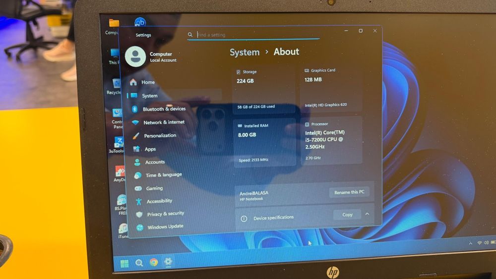Laptop HP i5 gen 7
