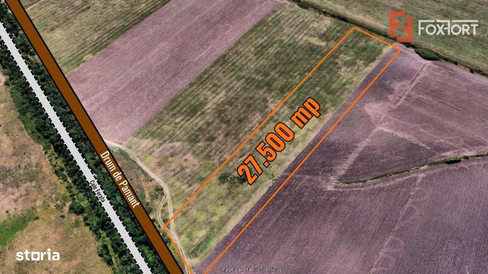Teren extravilan 27.500 mp de vanzare in Timisoara-Zona Exterior Vest