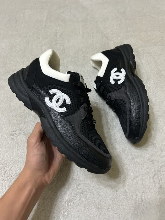 Chanel Runners Negru cu Alb marimea 41