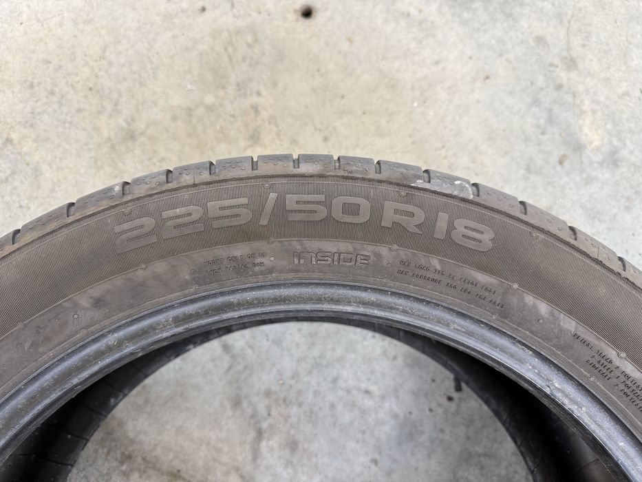 2 Anvelope Nokian de vara 225/50 R18 dot 2022 profil 5mm